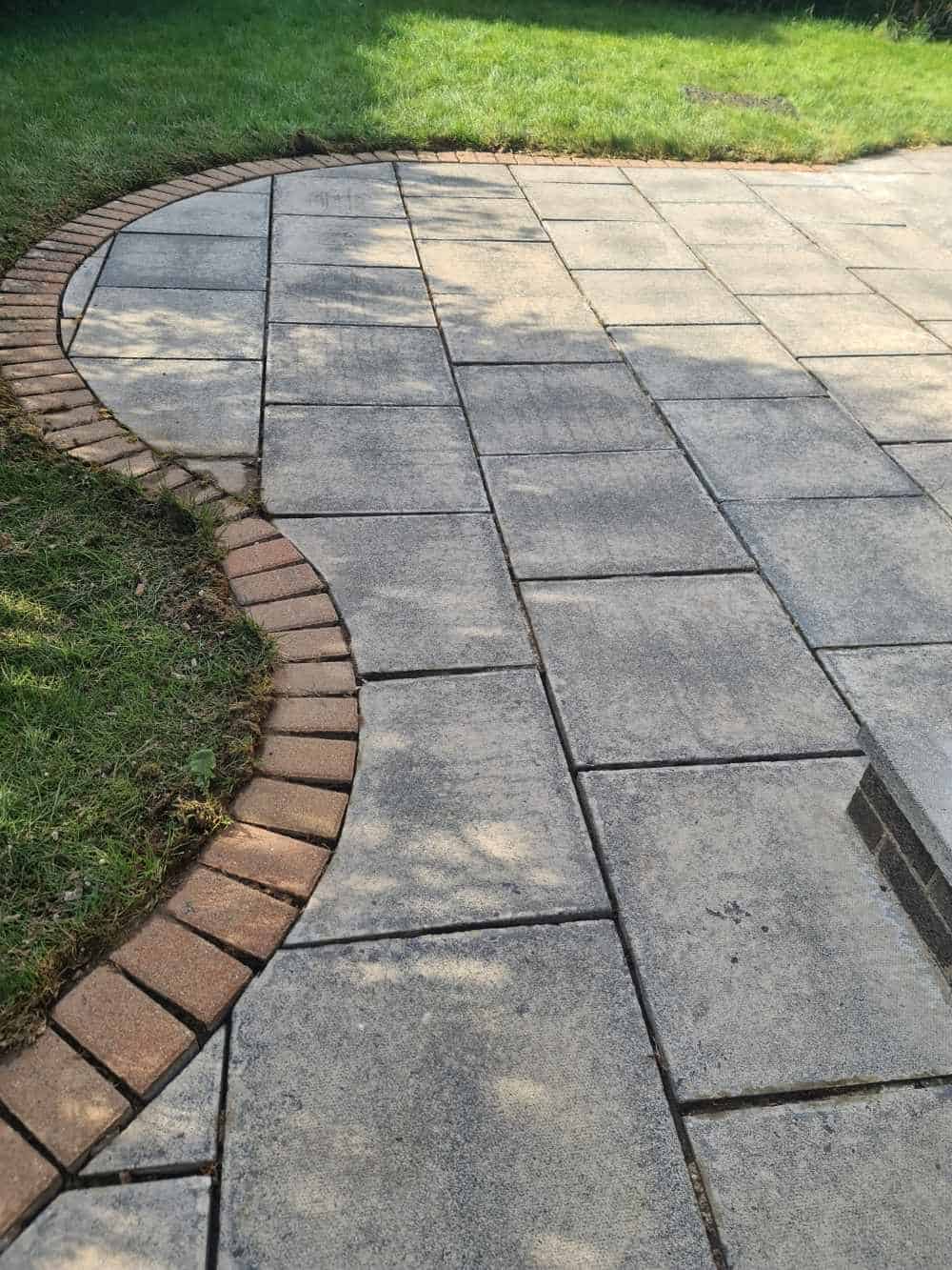Driveway after cleaning